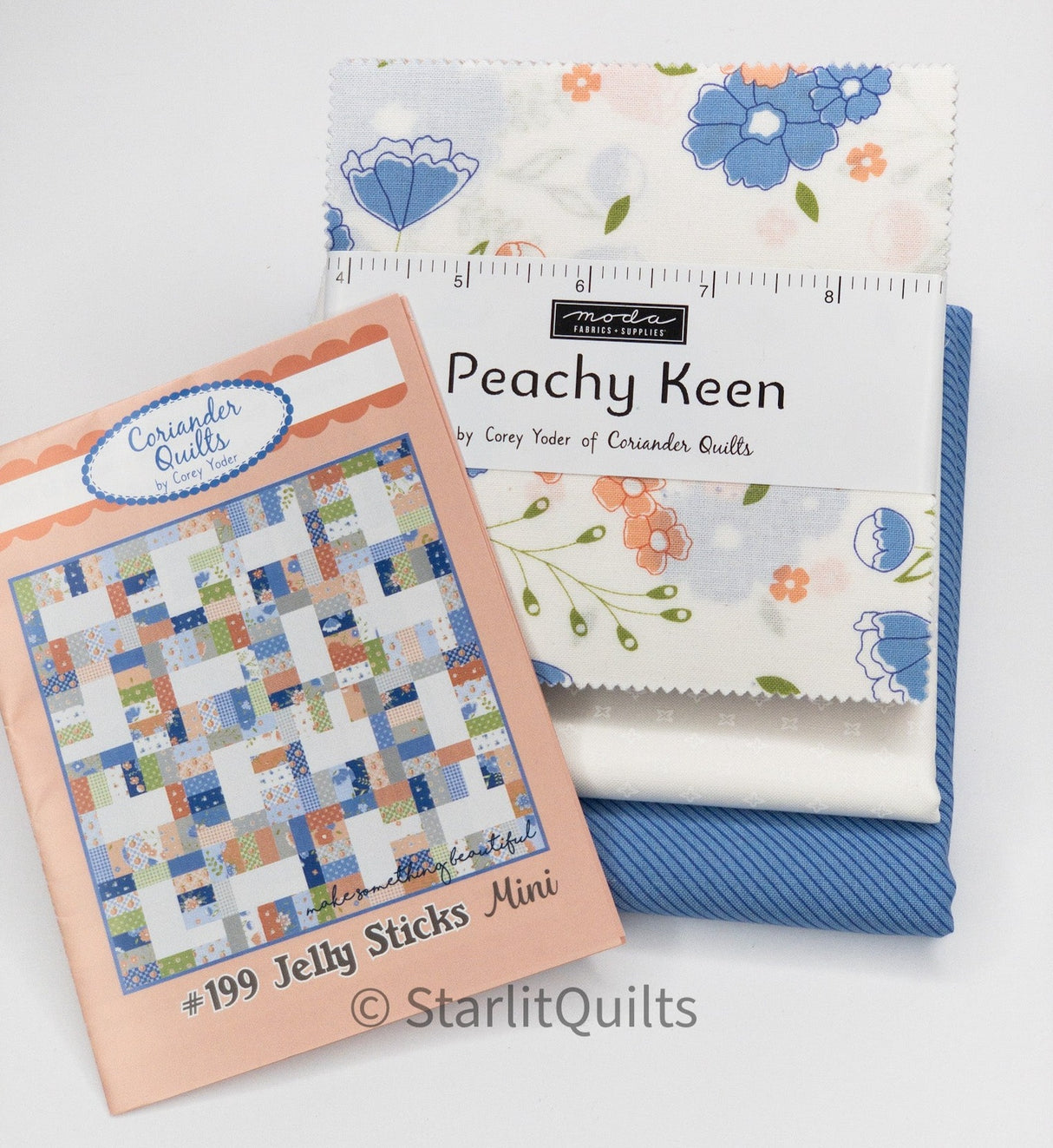 Jelly Sticks Mini Quilt Kit by Coriander Quilts CQ199 includes Pattern and fabric to make the top