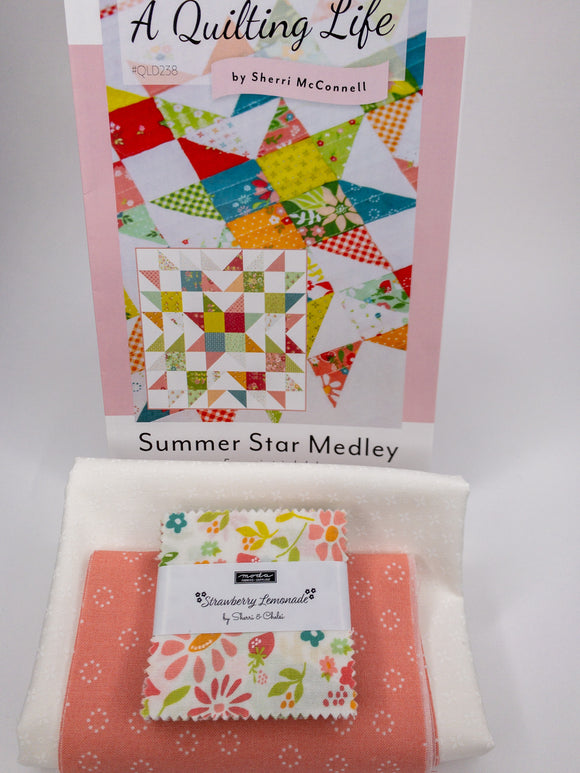 A Quilting Life Summer Mini Charm Star Medley QLD 238 A Quilting Life Designs by Sherri McConnell Quilting Life Designs