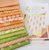 Carrot Patch Quilt Kit by The Pattern Basket, Margot Designs TPB2410 Pattern finished size 40in x 45