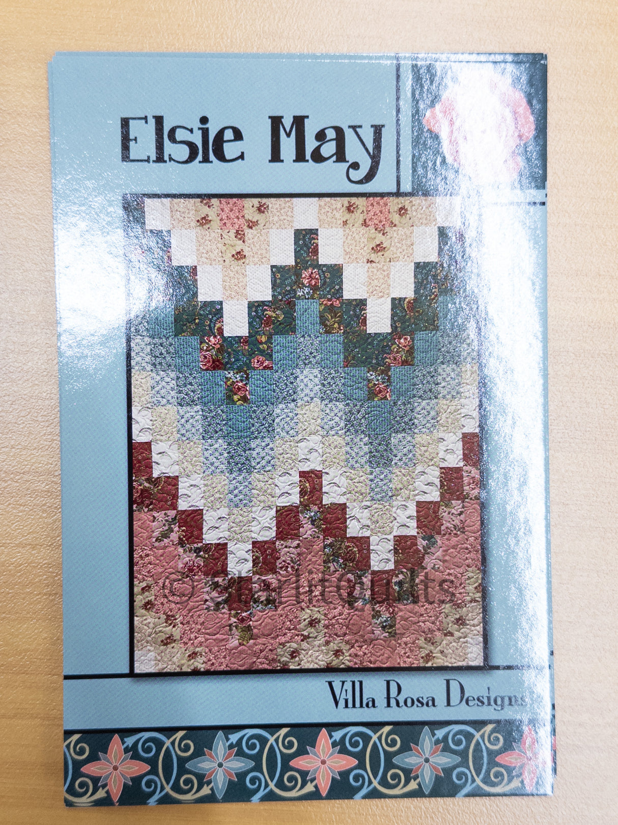 Elsie May Quilt Kit featuring Lucky by Sweetwater by Villa Rosa Designs finished size 53"  x 70"