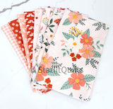 Meadow Moments Pink Colorway bundle includes 8 Fat Quarters
