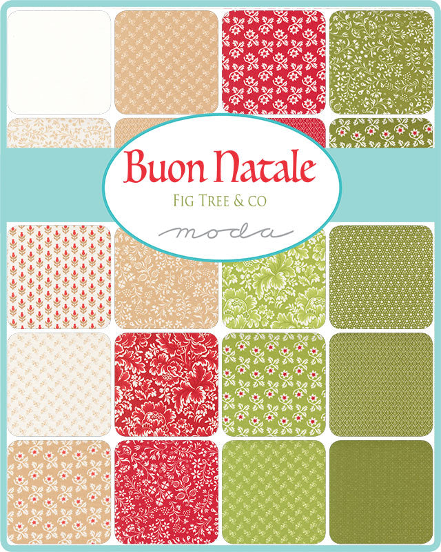 Buon Natale Half Yard Bundle 35400HYB by Fig Tree and Co includes 35 Prints Cut and Packaged by Starlit Quilts