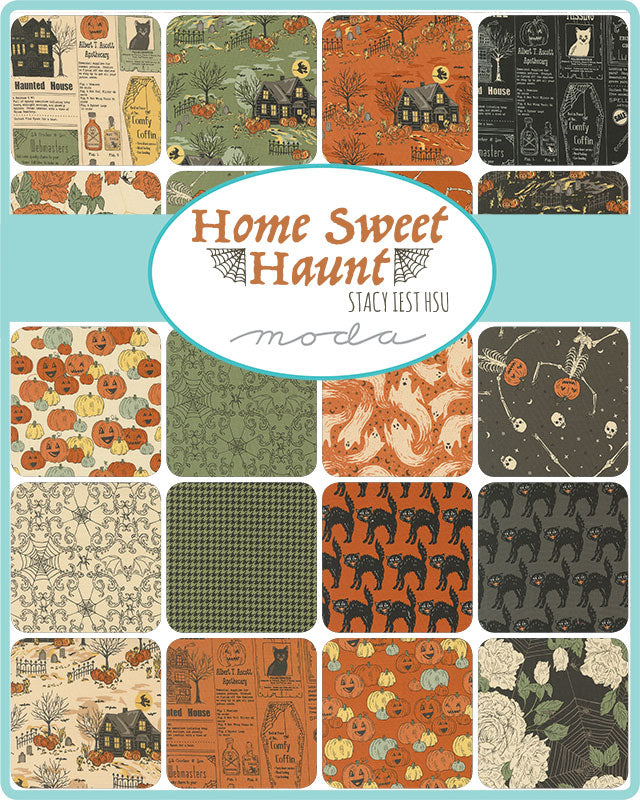 Home Sweet Haunt Fat Eighth bundle by Stacy Iest Hsu for Moda Fabrics includes all 31 Prints Cut by Startlit Quilts