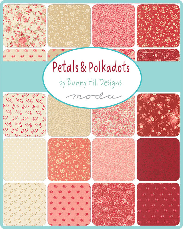 Petals And Polka Fat Quarters bundle by Bunny Hill Designs includes all 30 Prints
