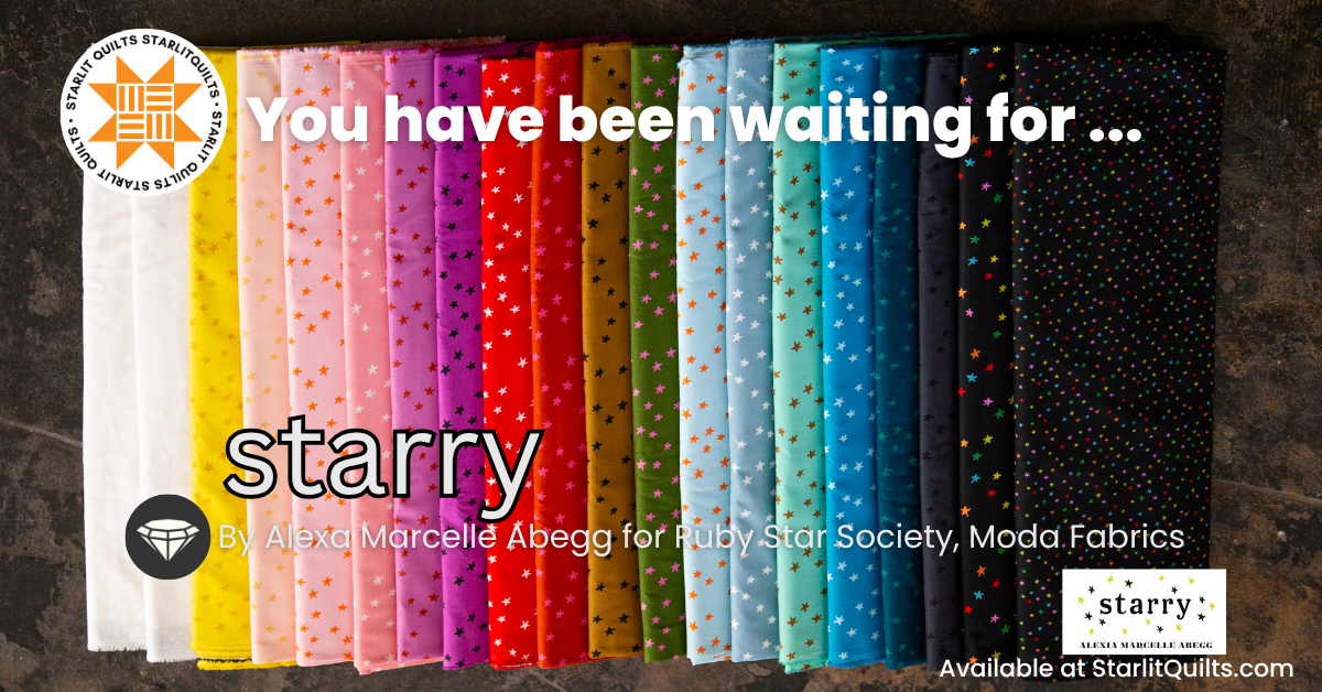 Starry 2025 Half Yard Bundle includes all 20 Prints by Alexa Abegg For Ruby Star Society - Custom Cut by Starlit Quilts