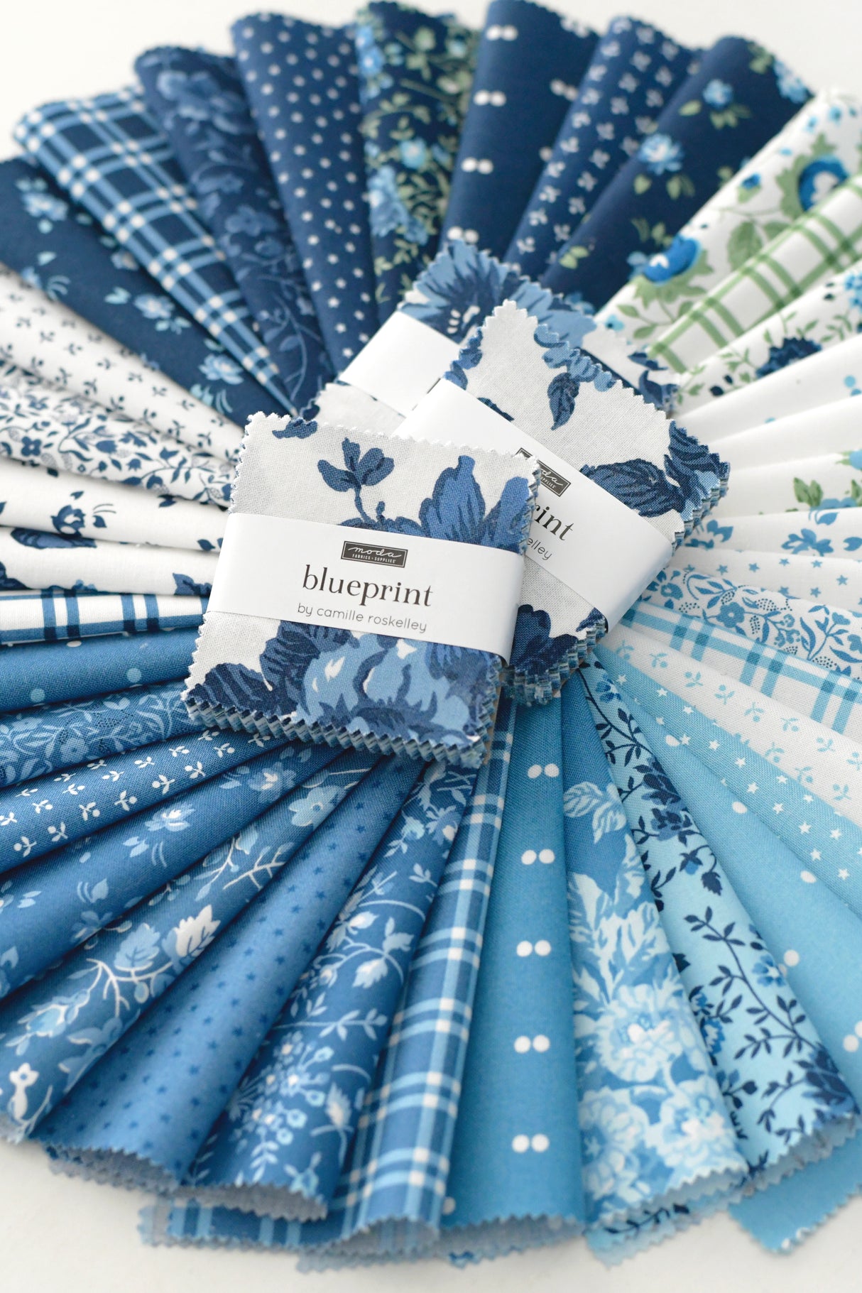 Ginger Jars Quilt Kit 60" x 68" By Camille Roskelley for Moda Fabrics Kit Includes Fabrics for the Top and Binding