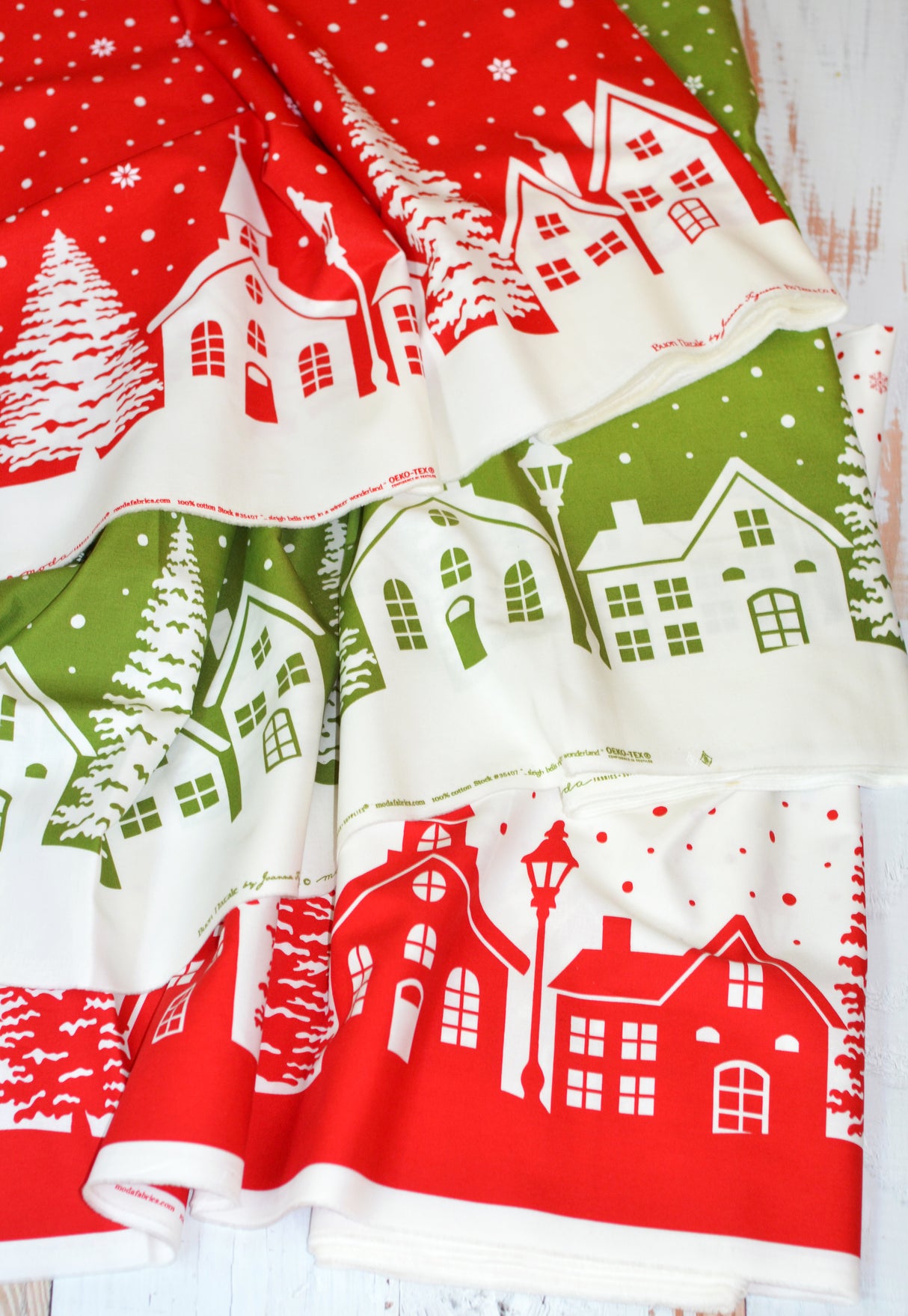 Buon Natale Half Yard Bundle 35400HYB by Fig Tree and Co includes 35 Prints Cut and Packaged by Starlit Quilts