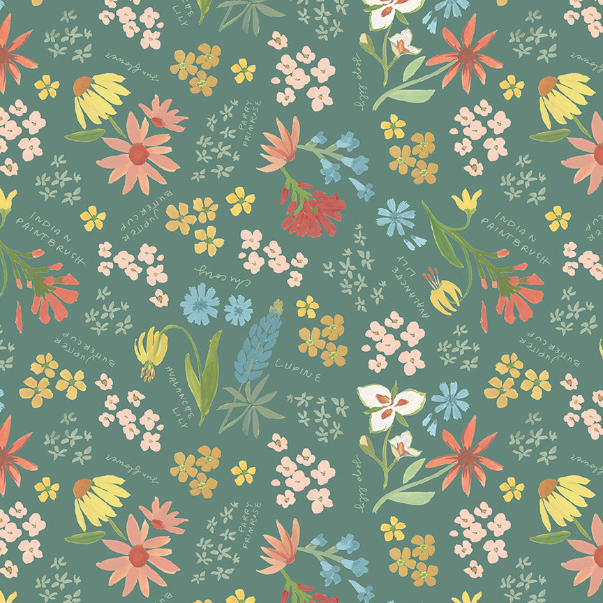 Albion Main Green Yardage C14590-GREEN by Amy Smart for Riley Blake Design Sold in 1/2 Yard Increments