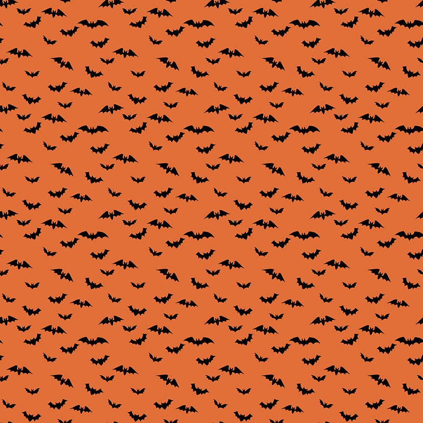 Sophisticated Halloween Bats Orange