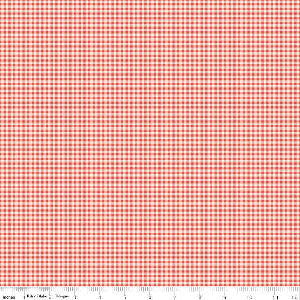 The Tale of Peter Rabbit Tea Rose Gingham C14704-Tearose Fabrics Sold in 1/2 Yard Increments