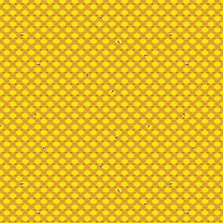 100 Aker Woods Honey Hex GoldYardage C15715-gold Sold in 1/2 yard increments cut continuously (Copy)