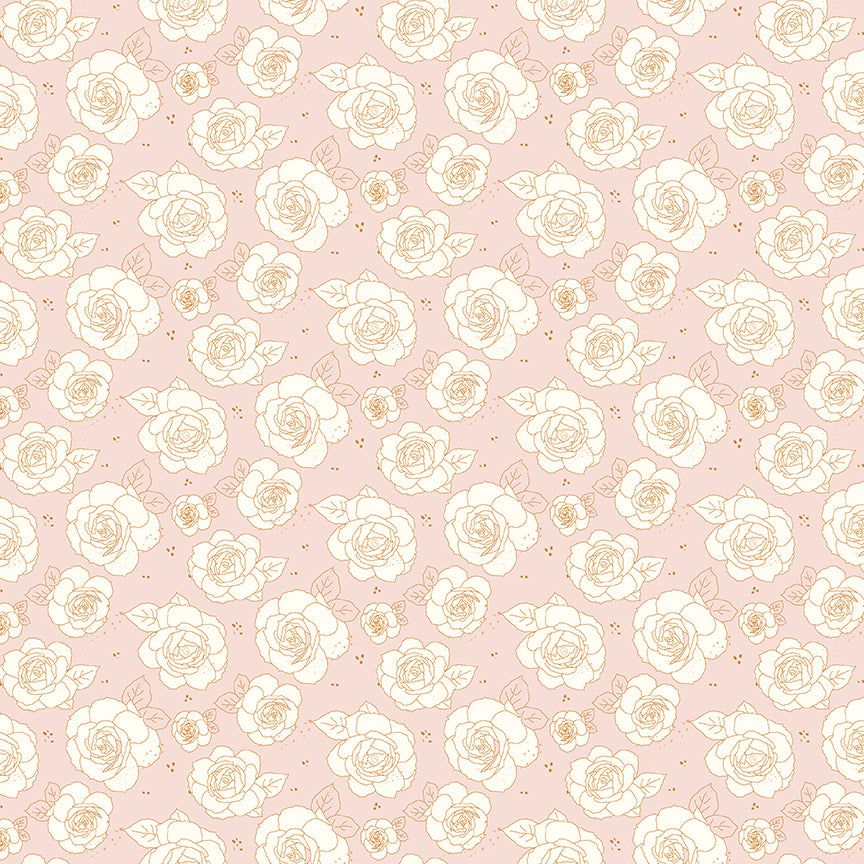 Sunsetridge Roses Ballerina Yardage C15731-BALLERINA by Minki Kim for Riley Blake Designs Sold in 1/2 yard increments (Copy)