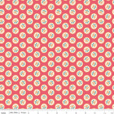 Americana Betsy Tea Rose Yardage C16082-TEAROSE by Lori Holt for Riley Blake Designs Sold in 1/2 yard increments