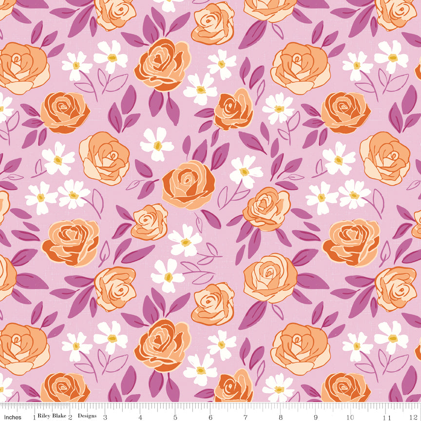 Homage Main Lavender Sold In 1/2 Yard Increments Cut Continuously