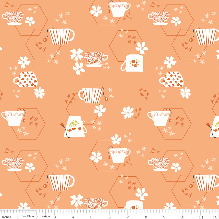 Homage Tea Time Marmalade Sold In 1/2 Yard Increments Cut Continuously