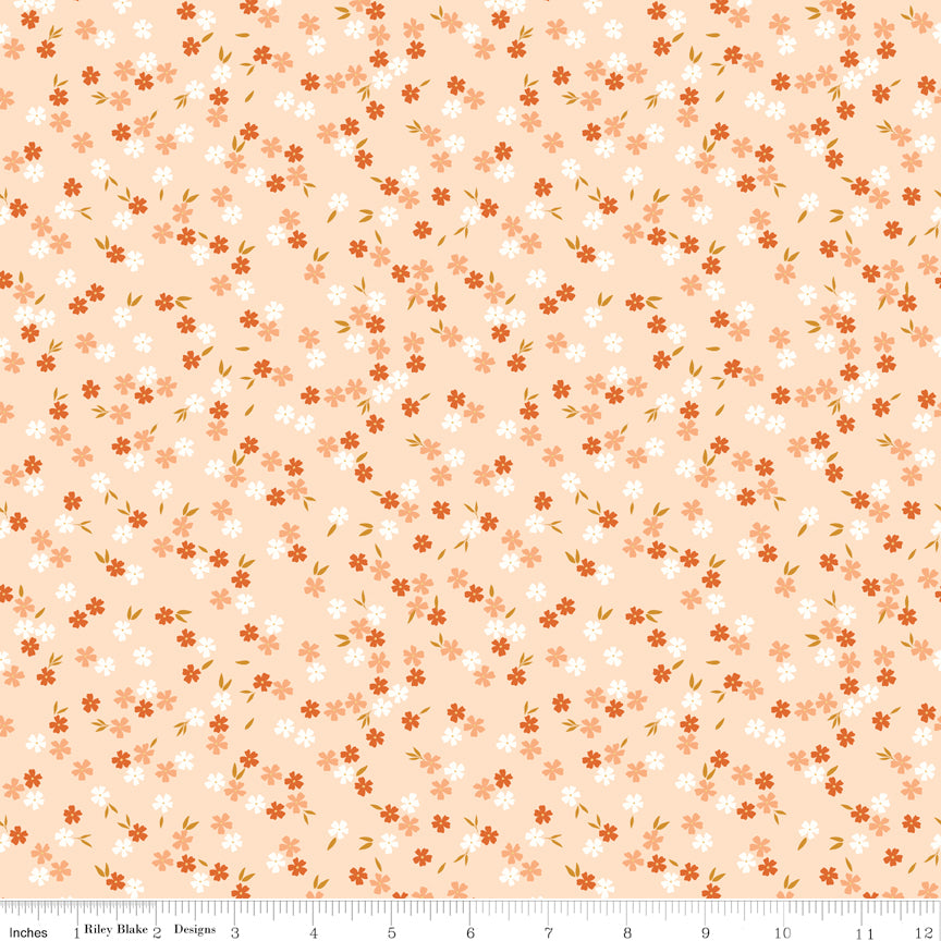 Homage Ditsy Floral Shell Sold In 1/2 Yard Increments Cut Continuously