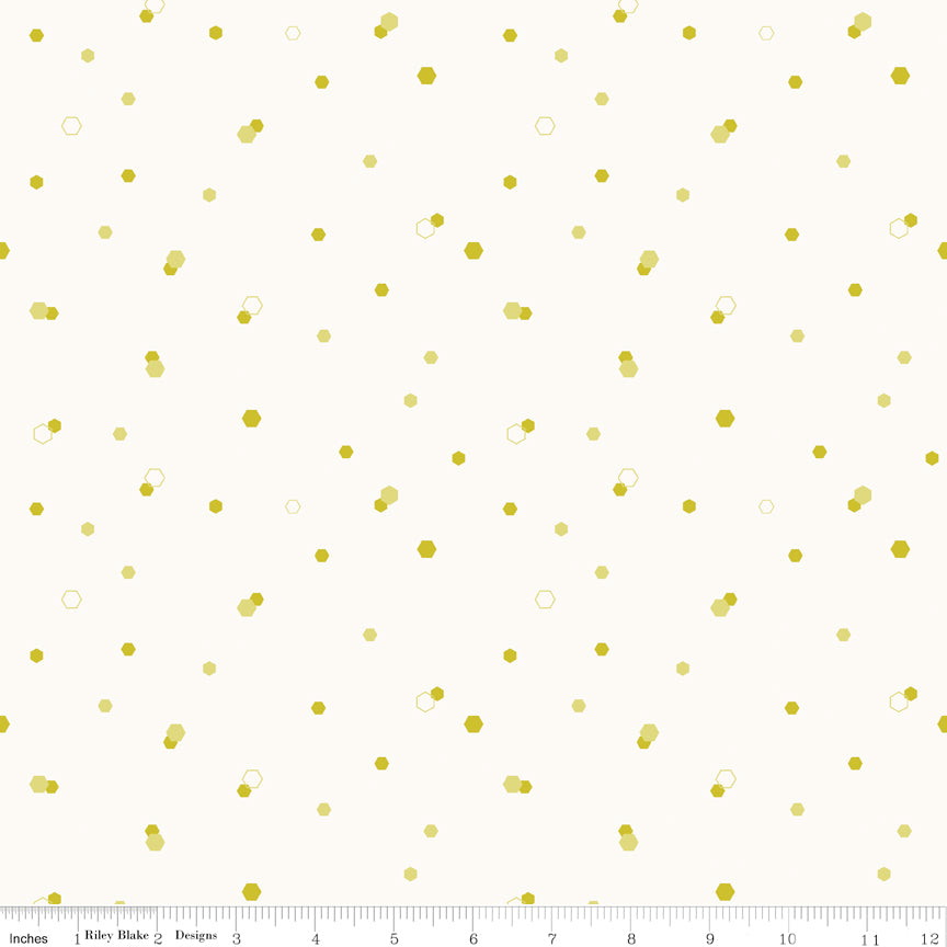 Homage Hexi White Sold In 1/2 Yard Increments Cut Continuously