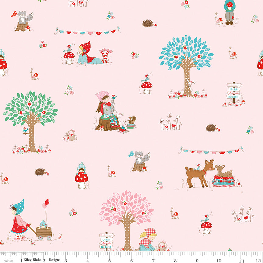 Whimsical Woodland Main Pink