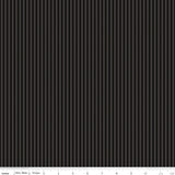 Stripes 1/8" Tonal Stripe Black Yardage - C500-Black By Riley Blake Designs Sold in 1/2 Yard Increments