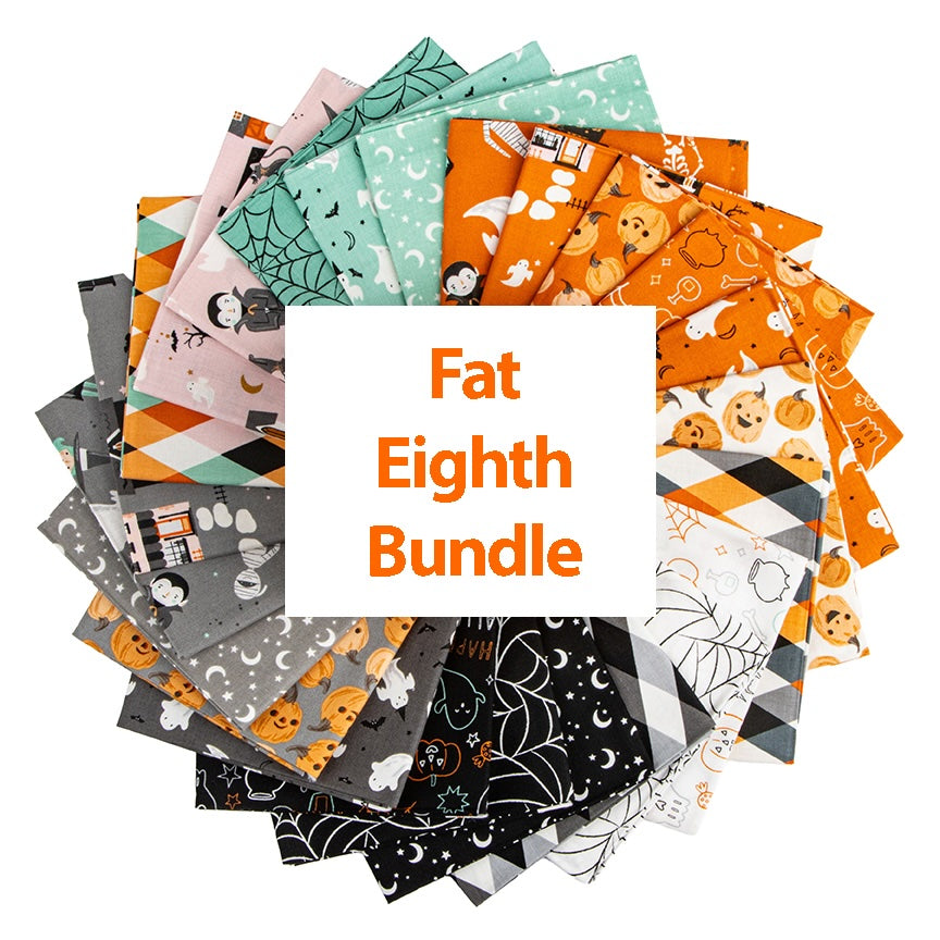 Frank and Friends Custom Cut Fat Eighth Bundle by Melly and Me includes 24 Fat Eighths