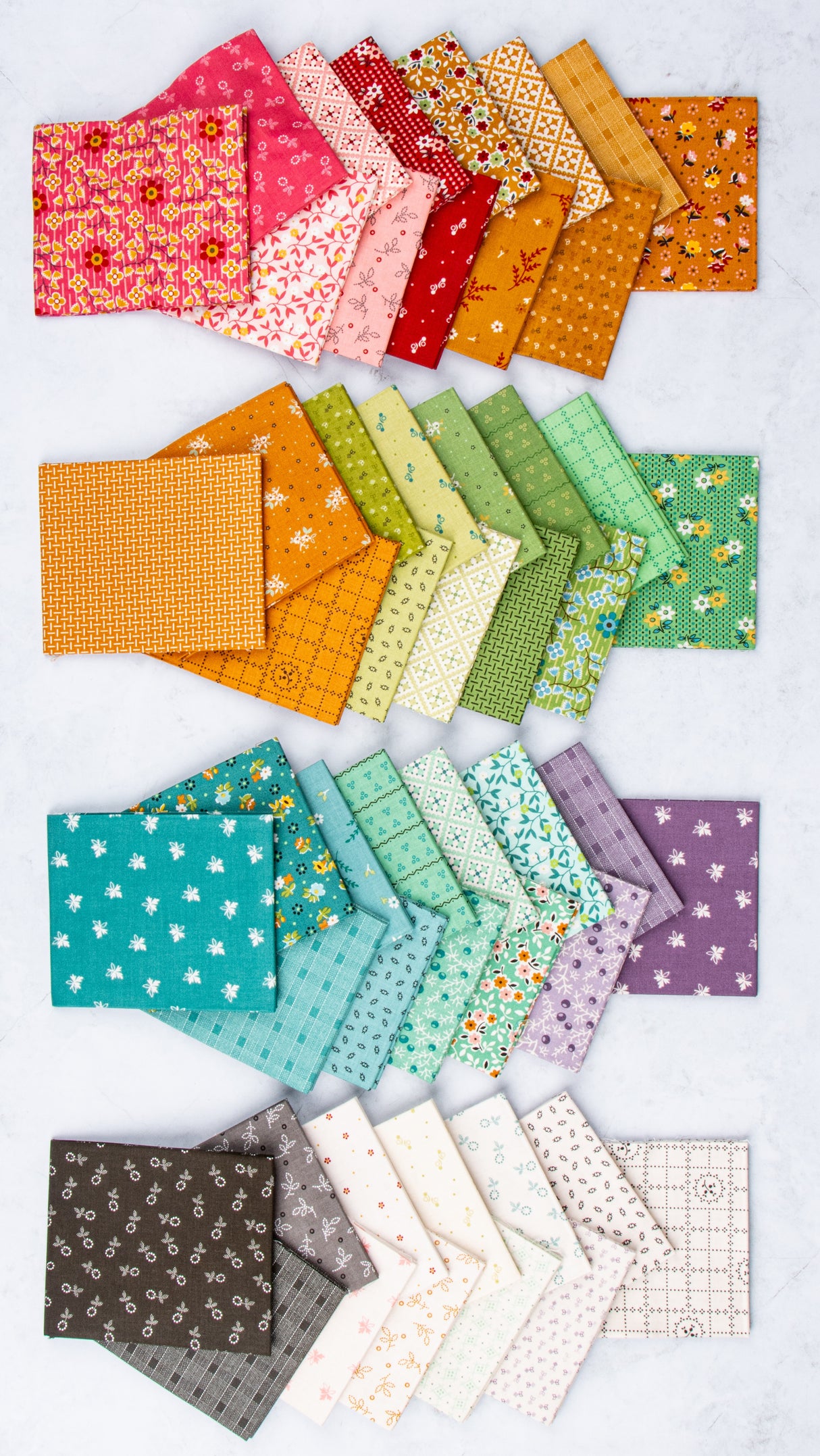 Gentler Times Fat Eighth Bundle all 51 Prints Custom Cut by Starlit Quilts