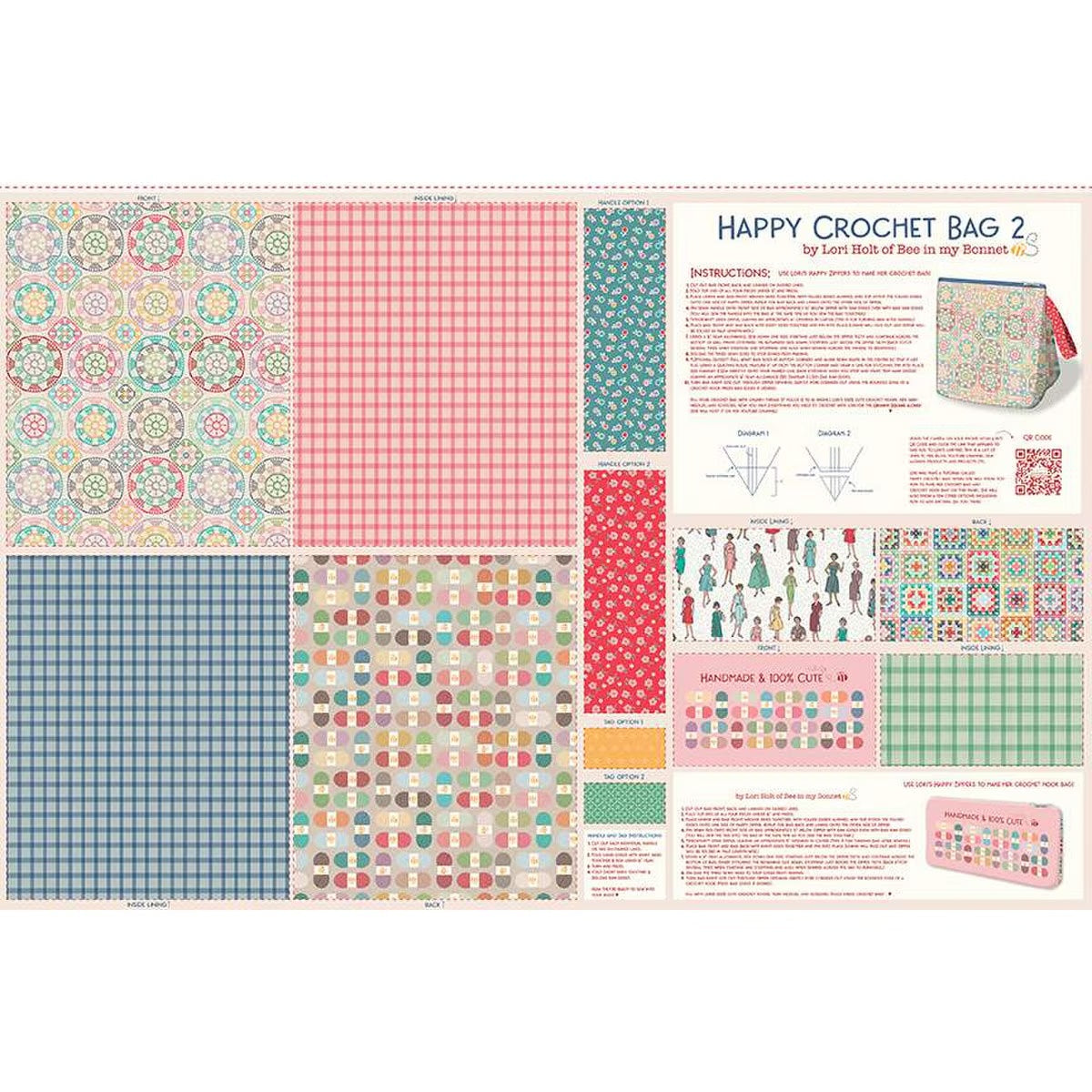 Chunky Thread Home Décor Happy Crochet & Crochet Hook Bags Panel HD15325-PANEL