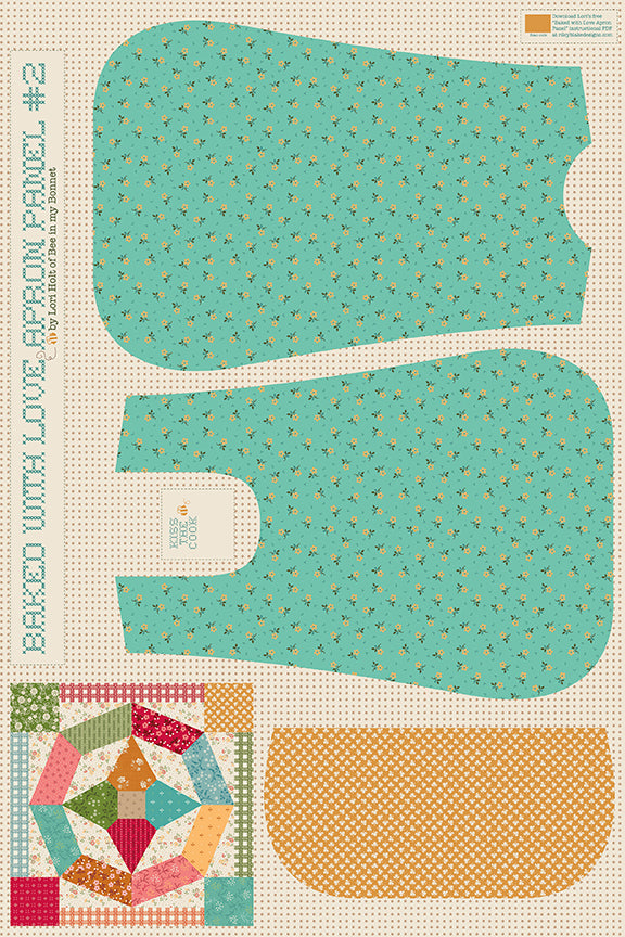 Baked With Love 36" x 54" Home Dec Apron Panel #2