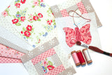 Hollyhocks and Roses Half Yard Bundle by Bunny Hill Designs for Moda Fabrics includes all 31 Prints Cut by Starlit Quilts