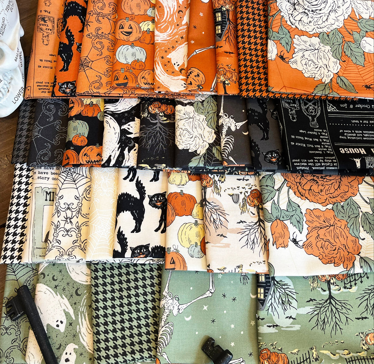 Home Sweet Haunt Fat Eighth bundle by Stacy Iest Hsu for Moda Fabrics includes all 31 Prints Cut by Startlit Quilts