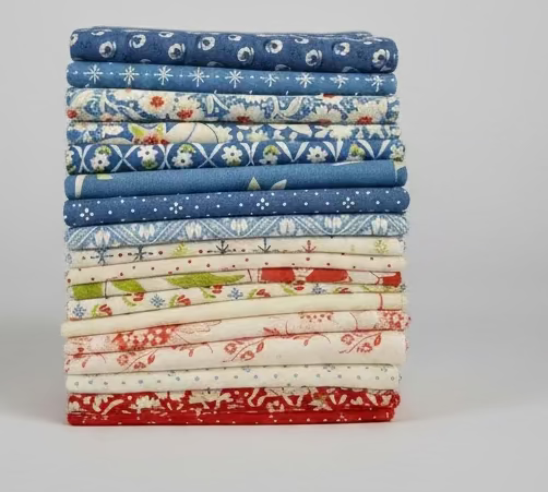 Liberty Quilt Kit, including pattern by Running Doe Quilts and all fabric for quilt top and binding 45" x 70" finished