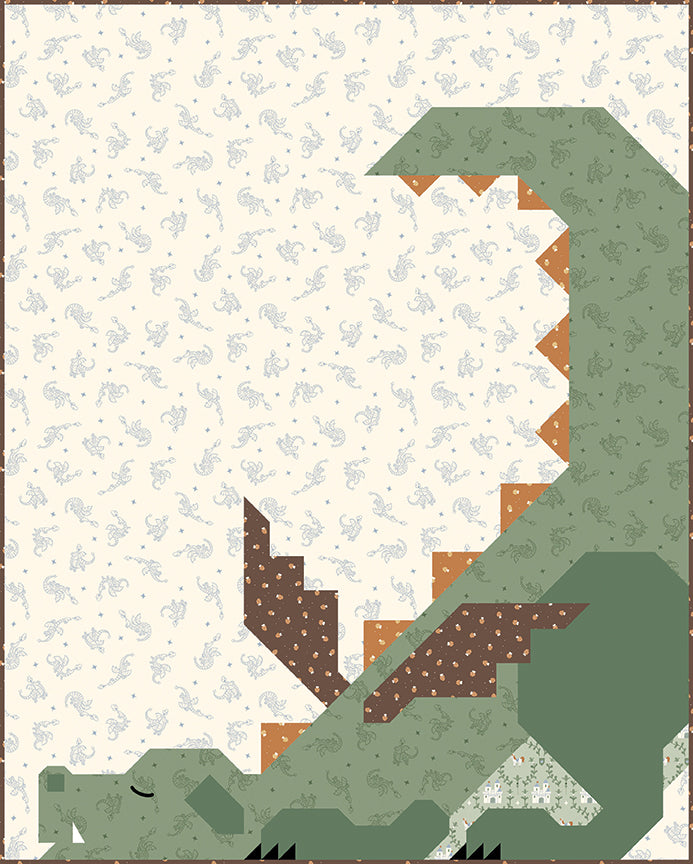 Dragon Dreams Pattern by Apples and Beavers 40" x 50"