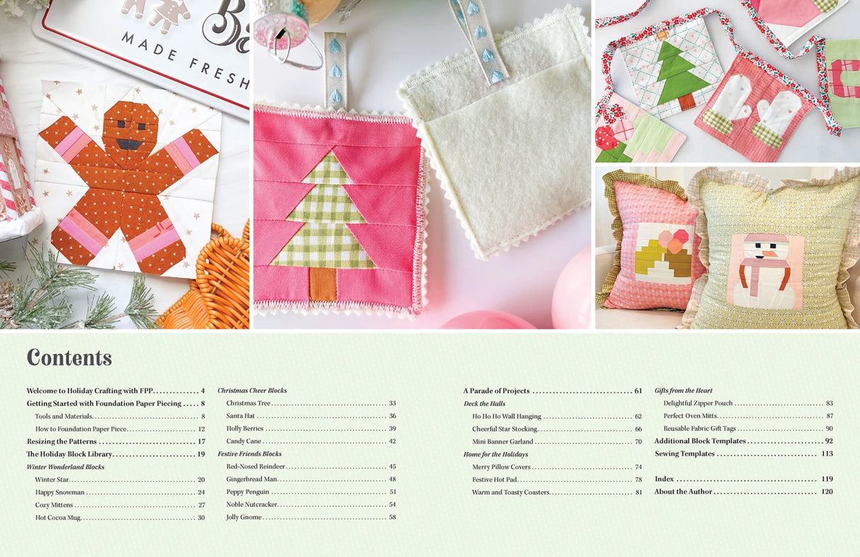 Liza Taylor Wonderful World of Paper-Pieced Quilt Blocks for Christmas Book