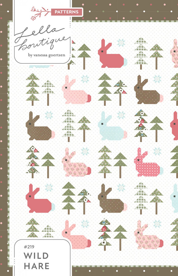 Wild Hare Quilt Pattern Printed Pattern by Vanessa Goertzen for Lella Boutique  LB 222