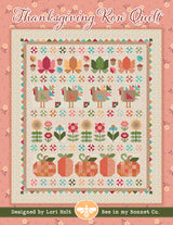 Thanksgiving Row Quilt Kit using Baked with Love fabrics by Lori Holt 79" x 91"