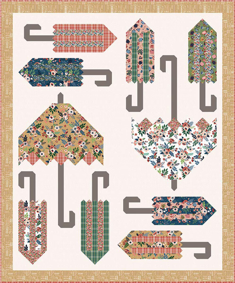 A Gentle Gust Jennifer Long Quilt Pattern 397  From Sew A Story finished Size 62 x 74