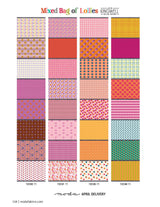 Mixed Bag of Lollies Half Yard Bundle includes by Jen Kingwell for Moda Fabrics