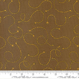 Ponderosa Rope 'Em Tossed Ropes Boot Brown Yardage 20864-22 by Stacy Iest Hsu for Moda fabrics sold in 1/2 yard increments