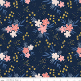 Moonchild Main Midnight Yardage SC13820-Midnight by Fran Gulick of Cotton and Joy for Riley Blake Designs Sold in 1/2 yard increments