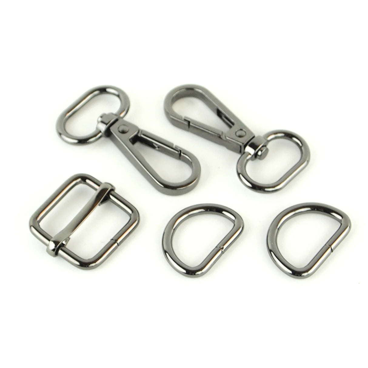 Basic Hardware Set Level 3 3/4in Nickel Sallie Tomato Hardware kit for bag making # STS193S