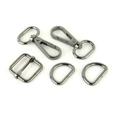 Basic Hardware Set Level 3 3/4in Nickel Sallie Tomato Hardware kit for bag making # STS193S