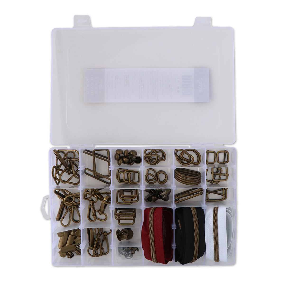 Essential Box Bundle Of Hardware & Zippers Gunmetal # STS220B