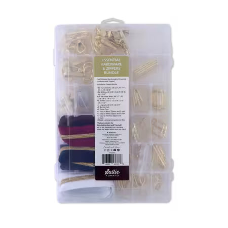 Essential Box Bundle Of Hardware & Zippers Gold # STS220G
