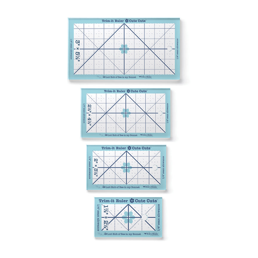 Lori Holt Cute Cuts™ Trim-it™ Ruler Small Rectangle Set STTI-50246