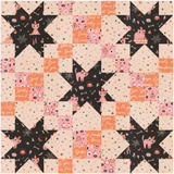 Five Star Pillow Kit featuring Purrs and Boos, includes Pattern and fabric for the pillow front and backing 18" x 18"