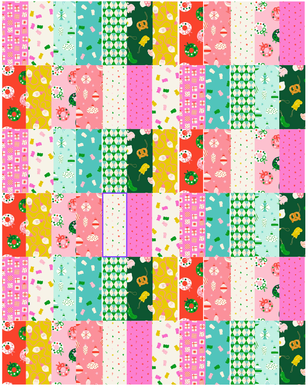 The Swatch Quilt 48" x 60 - featuring Merry Happy fabric by Ruby Star
