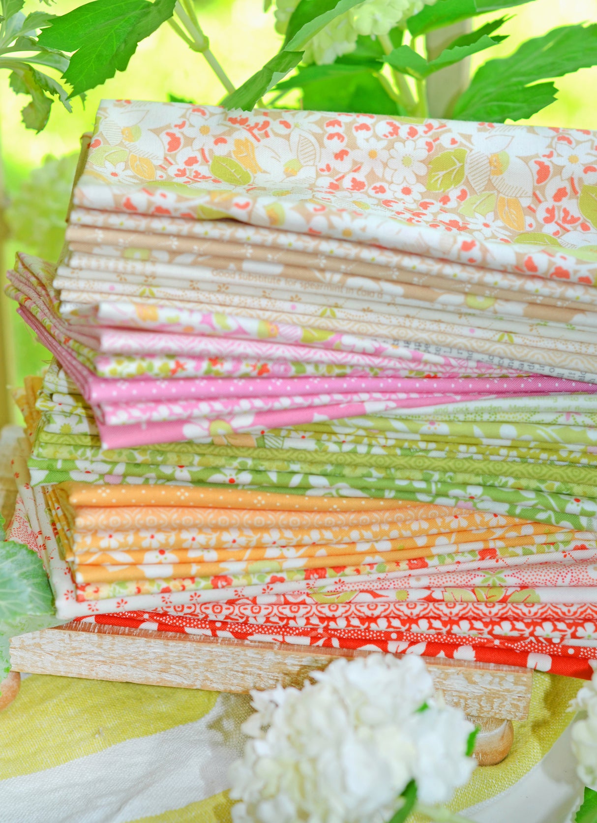 Summers End Fat Quarter bundle all 40 Prints Custom cut by Starlit Quilts