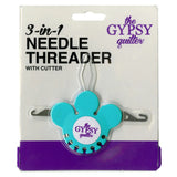 The Gypsy Quilter 3 In 1 Needle Threader with Cutter TGQ142