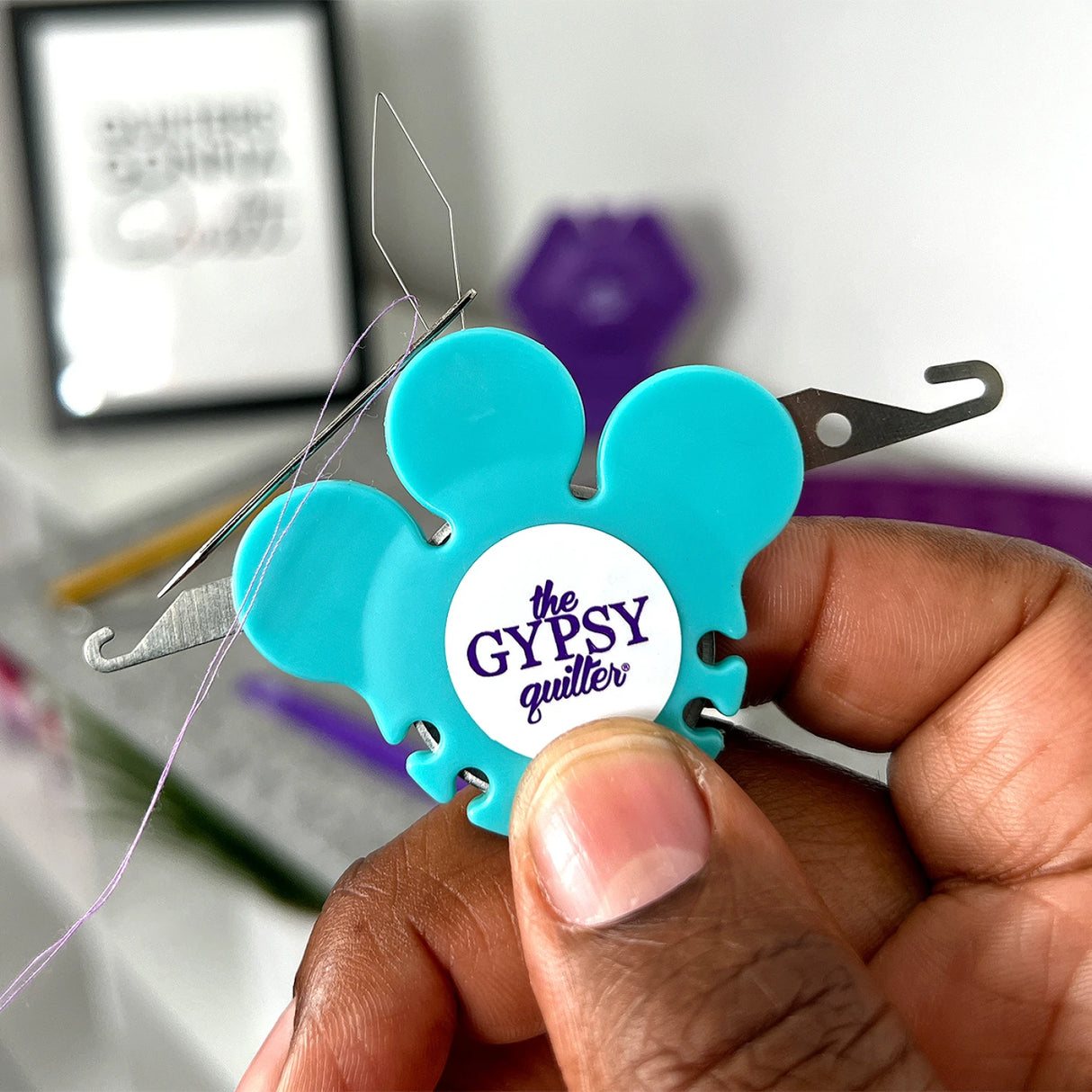 The Gypsy Quilter 3 In 1 Needle Threader with Cutter TGQ142