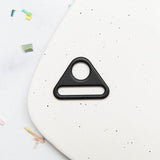 1.5" Triangle Ring Matt Black SSCH20 by Stitch Supply Co Bag hardware
