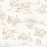 Country Scenery 108" Wide Back Yardage Sand WB14539-SAND by Riley Blake Designs Sold in 1 yard increments